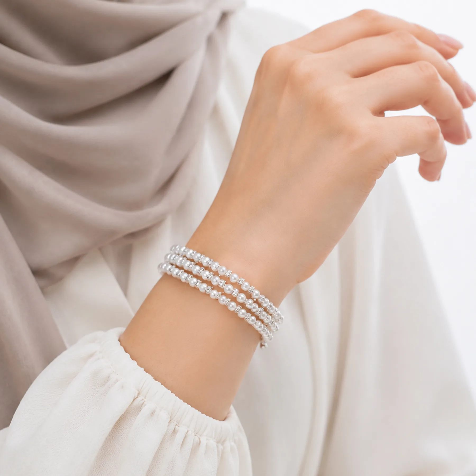 دستبند دخترانه مدل فنری کد TR66621